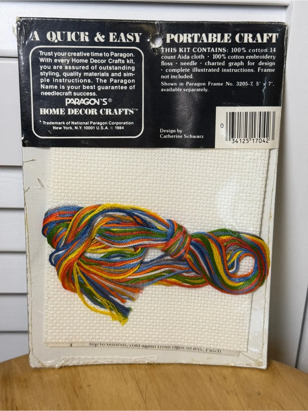 Home Decor Mother Goose Cross Stitch 1984 Craft Kit 7042 Made In New York USA
